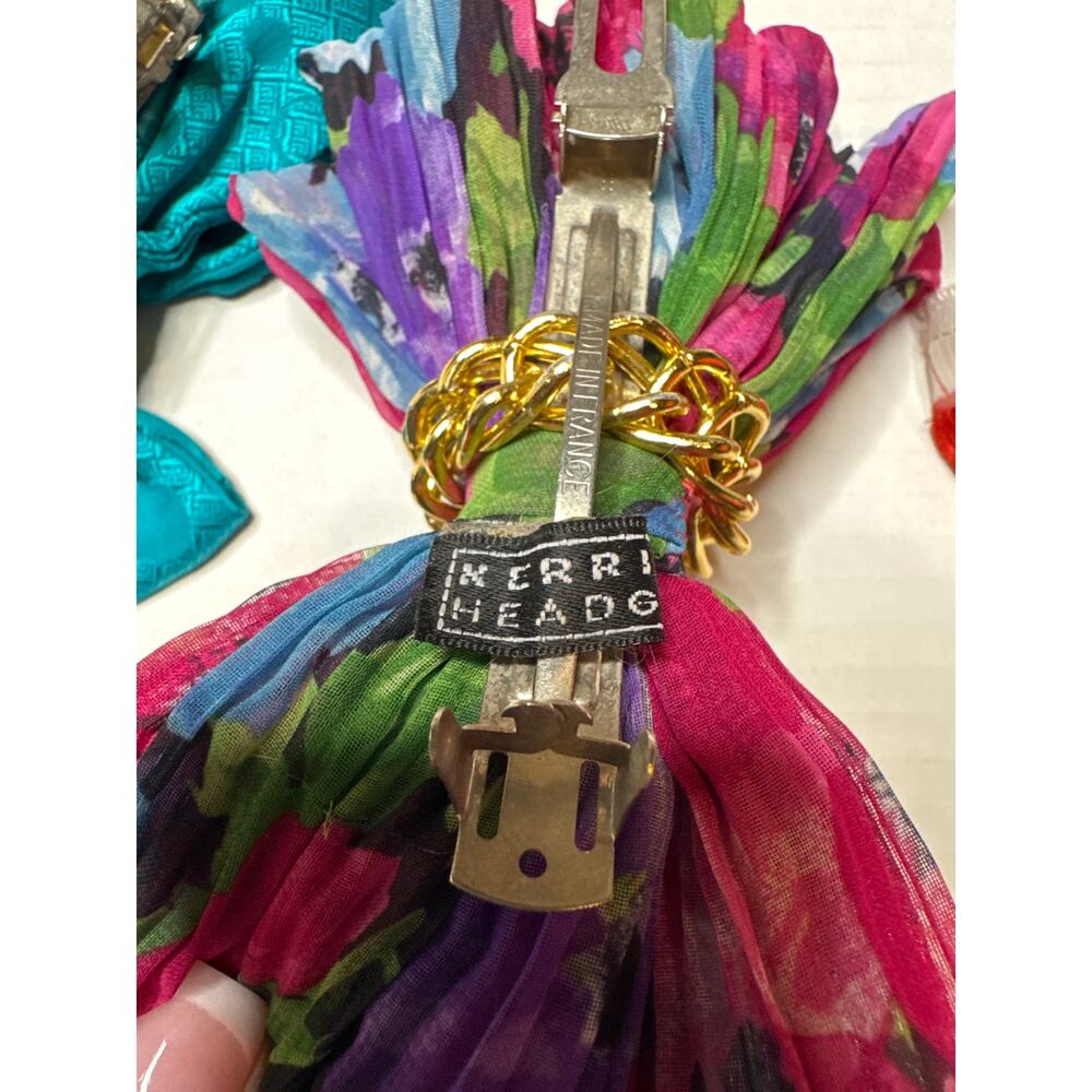 Vintage Kerri Kahn New York Hair accessories & 2 others hand made, bundle of 3 - Picture 9 of 16